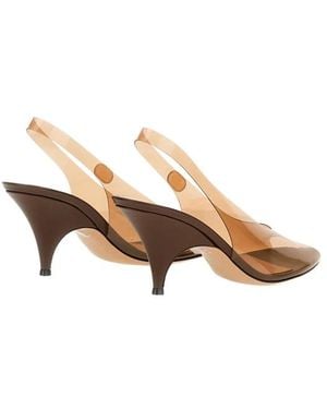 Gianvito Rossi High Heel Sandals - Natural