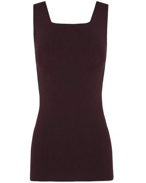 Cortana Sleeveless Tops - Brown