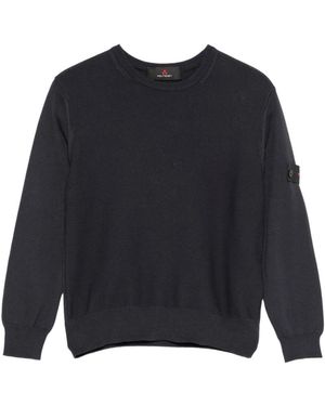 Peuterey Hoodies & Sweatvesten ,Blauw ,Katoen Ganna 01 Katoenen Gebreide Trui