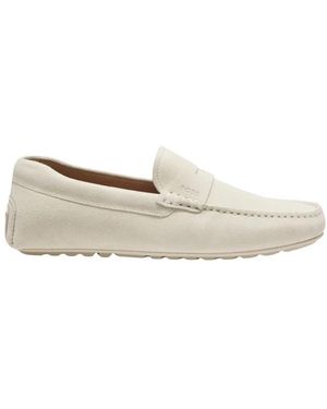 BOSS Schoenen ,Wit ,Leer Noel Moccasin