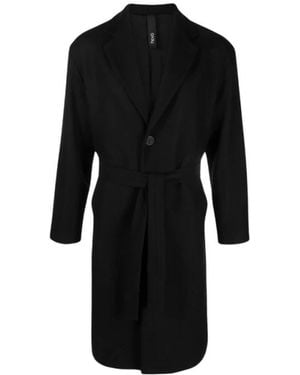 Hevò Single-Breasted Coats - Nero