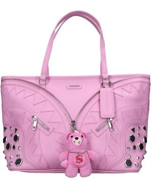 Sprayground Tassen ,Roze ,Leer Studded Tote Bag