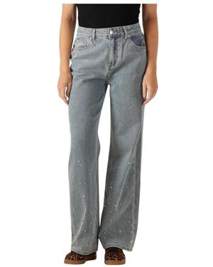 Alix The Label Wide Jeans - Grijs