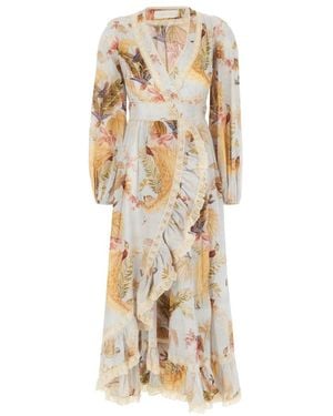 Zimmermann Wrap Dresses - Natural