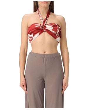 Hanita Sleeveless Tops - Red