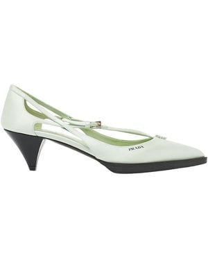 Prada Stijlvolle Pumps Met Puntige Neus Voor Feesten - Metallic