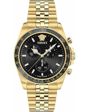 Versace Greca Chrono Wave Chronograaf - Metallic