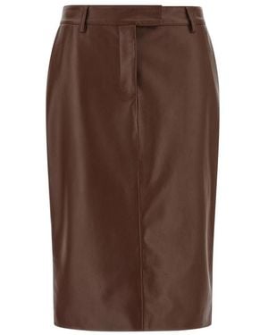 GIUSEPPE DI MORABITO Leather Skirts - Brown