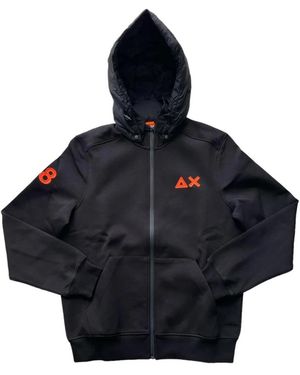 Sun 68 Casual Hoodie Sweatshirt - Zwart