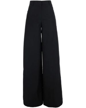 MSGM Popeline-Hose Mit Fronttaschen - Schwarz