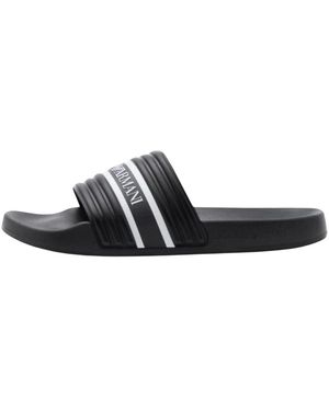 Emporio Armani Sliders - Black