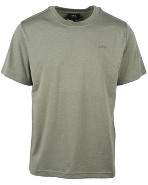 A.P.C. Tops ,Groen ,Katoen T-Shirt