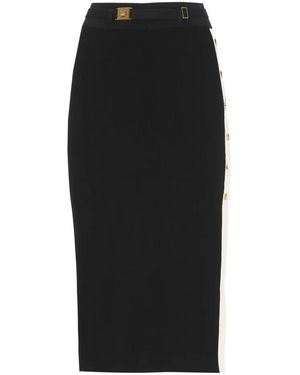 Elisabetta Franchi Midi Skirts - Black