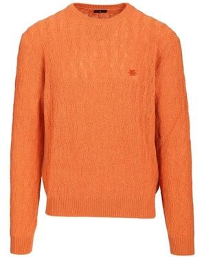 Etro Rundhals-Pullover - Orange