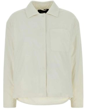 Herno Jassen ,Wit ,Nylon Shirt Jacket