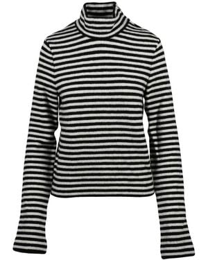 Jil Sander Truien & Vesten ,Zwart ,Wol Lupetto Turtleneck