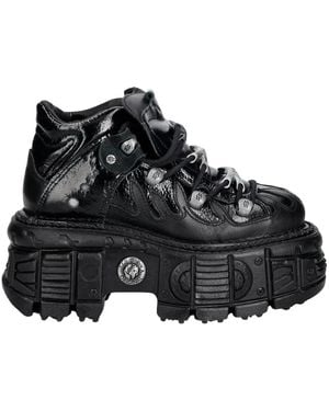 New Rock Lace-Up Boots - Noir