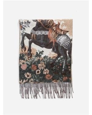 Burberry Stallion Portrait Kaschmirschal - Mehrfarbig