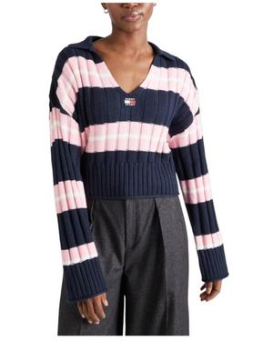 Tommy Hilfiger V-Neck Knitwear - Blue