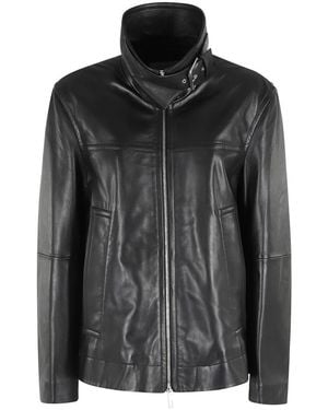 Sportmax Leather Jackets - Black