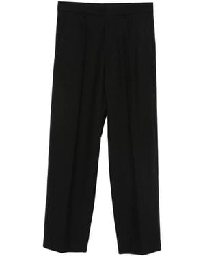 MM6 by Maison Martin Margiela Straight Trousers - Zwart