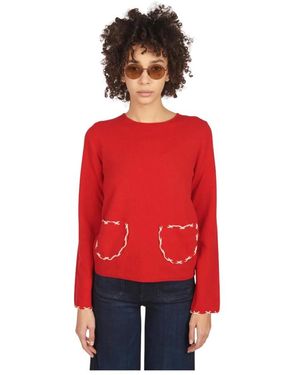 Comme des Garçons Truien & Vesten ,Rood ,Wol Comme Des Garcons Truien