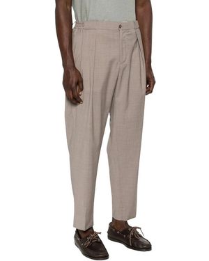 BRIGLIA Slim-Fit Trousers - Natural