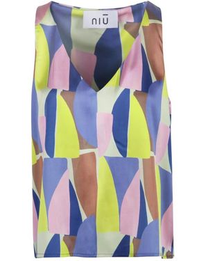 Niu Sleeveless Tops - Blue