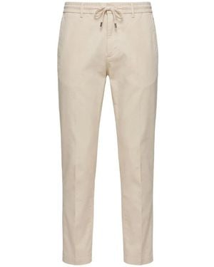 Peserico Broek Met Trekkoord - Naturel