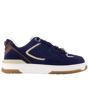 Versace Suede Greca Sneakers - Blau
