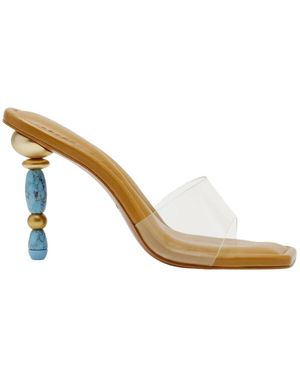 Cult Gaia Heeled Mules - Metallic