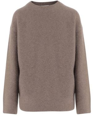 Vince Round-Neck Strickwaren - Braun