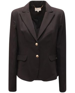 Kocca Jassen ,Zwart ,Leer Giacca Wo Jacket