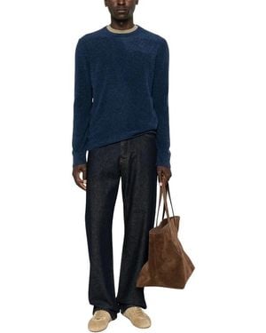 La Fileria Round-Neck Knitwear - Blue
