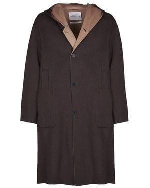 Amaranto Single-Breasted Coats - Noir