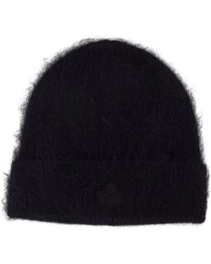 Isabel Marant Accessoires ,Zwart ,Wol Peeta Beanie