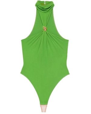 Elisabetta Franchi High-Neck Bodysuit - Green