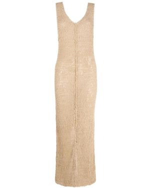 Cortana Knitted Dresses - Natural