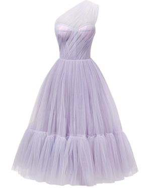 milla one shoulder tulle dress Milla Women's One-Shoulder Cocktail Tulle Dress