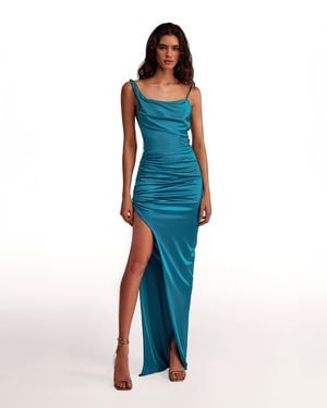 Milla Slip Style Maxi Dress - Blue