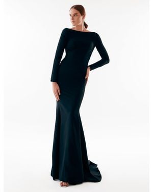 Milla Elegant Mermaid Dress With Open Back - Black