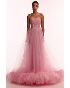 Milla Airy Tulle Maxi Dress - Pink