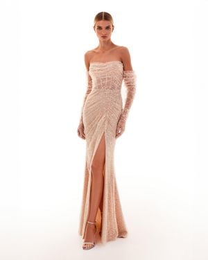 Milla Spectacular Sequined Maxi Dress - Pink