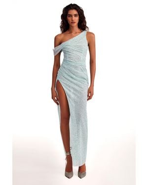 Milla Striking Sequined Maxi Dress - Blue