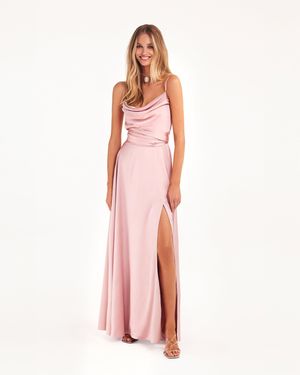 Milla Boudoir Silk Slip Dress - Pink