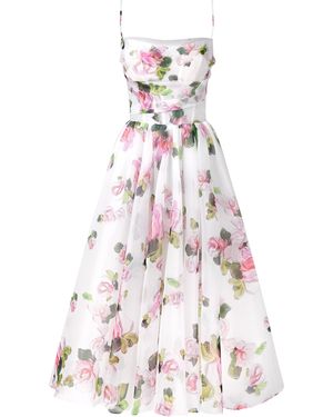 knee length dresses for ladies Sky-blue spaghetti strap pleated maxi dress, Garden of Eden main image 0