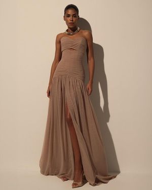 Milla Maxi Dress - Brown