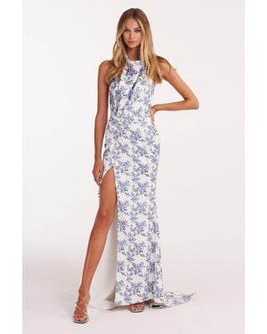 elegant mock neck maxi dress milla Nude Sleeveless Mock Neck Dress with a Pleated Maxi Skirt XS-S / 2-4 / Nude