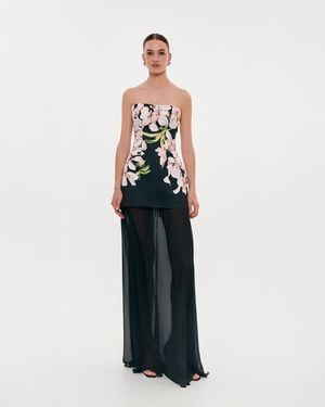 Milla 2-In-1 Floral Mini With A Detachable Deep Ocean Gr - White
