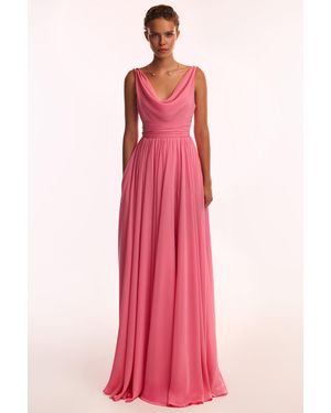 Milla Classy Pleated Maxi Dress - Pink